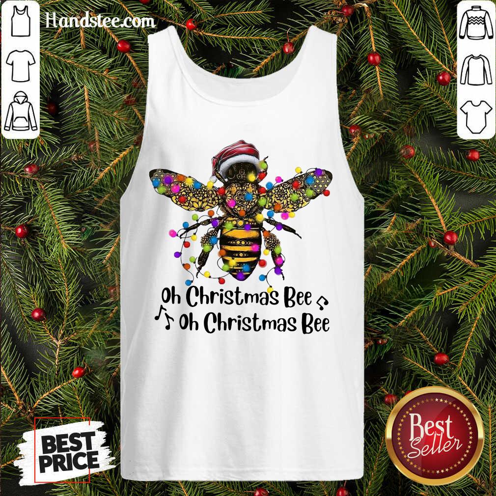 Pretty Bee Santa Oh Christmas Bee Oh Christmas Bee Light Shirt
