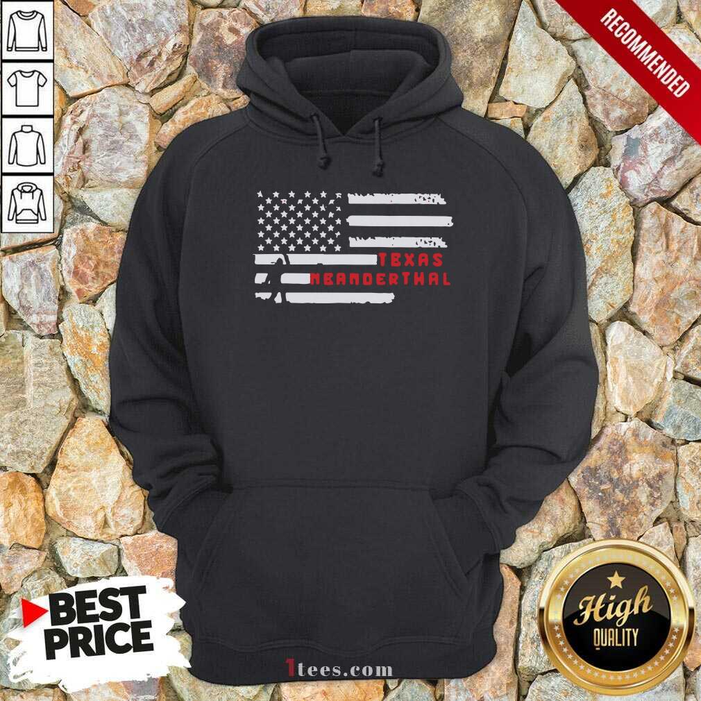 Pretty Bigfoot American Flag Texas Neanderthals 2021 Shirt