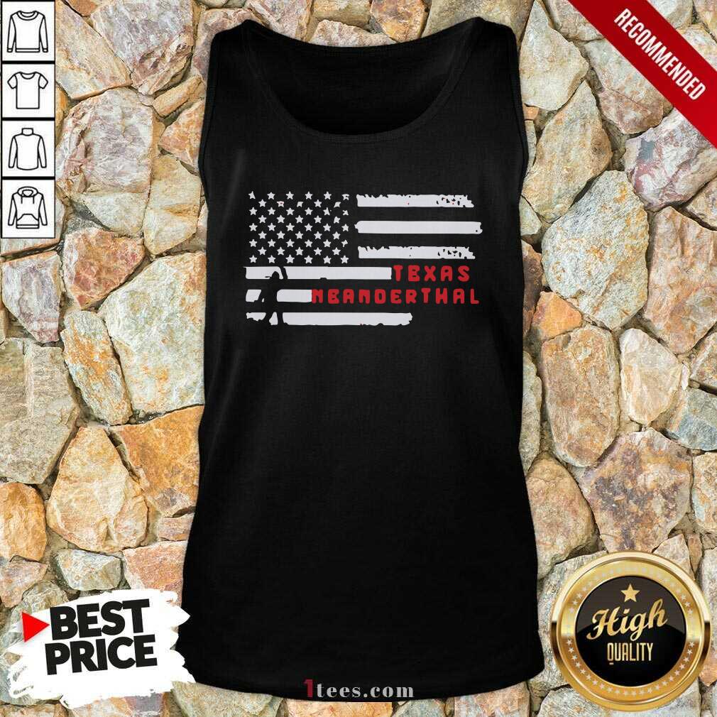 Pretty Bigfoot American Flag Texas Neanderthals 2021 Shirt