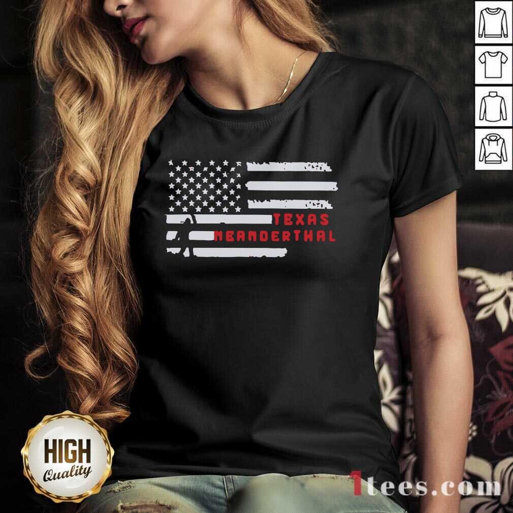 Pretty Bigfoot American Flag Texas Neanderthals 2021 Shirt