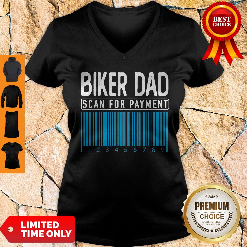 Pretty Biker Dad Scan For Payment Shirt