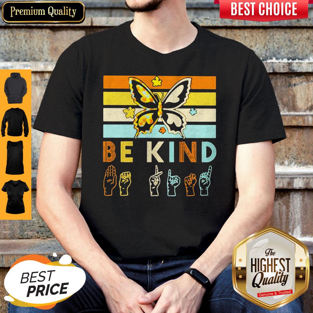 Pretty Butterfly Kindness Be Kind Vintage Shirt