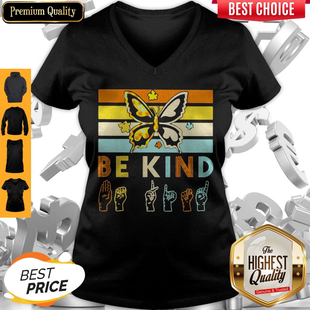 Pretty Butterfly Kindness Be Kind Vintage Shirt