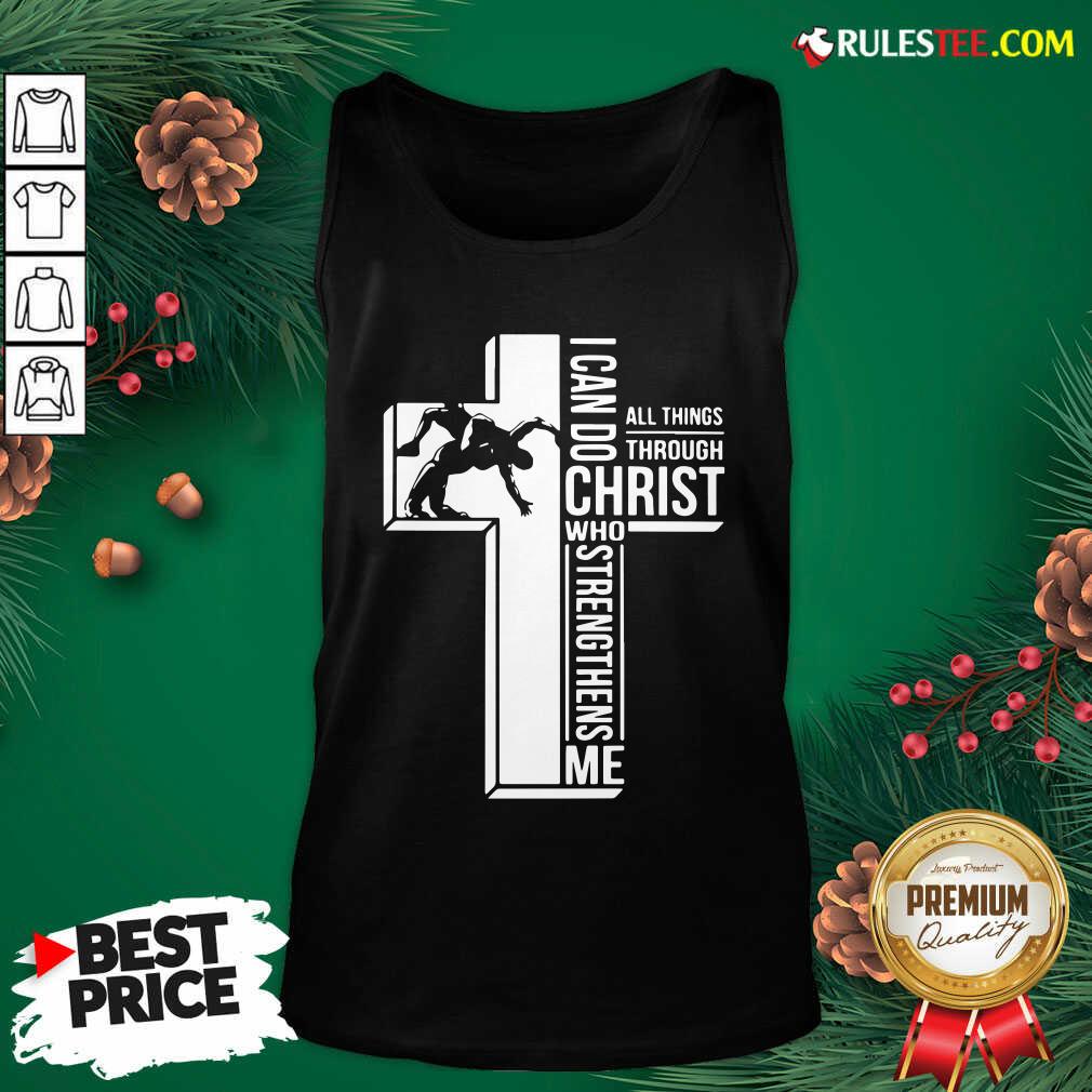 Pretty Cross I Can Do Christ Who Strengthens Me Shirt