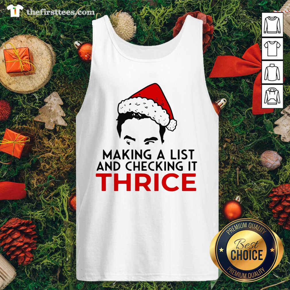 Pretty David Rose Make A List And Checking It Thrice Christmas Shirt