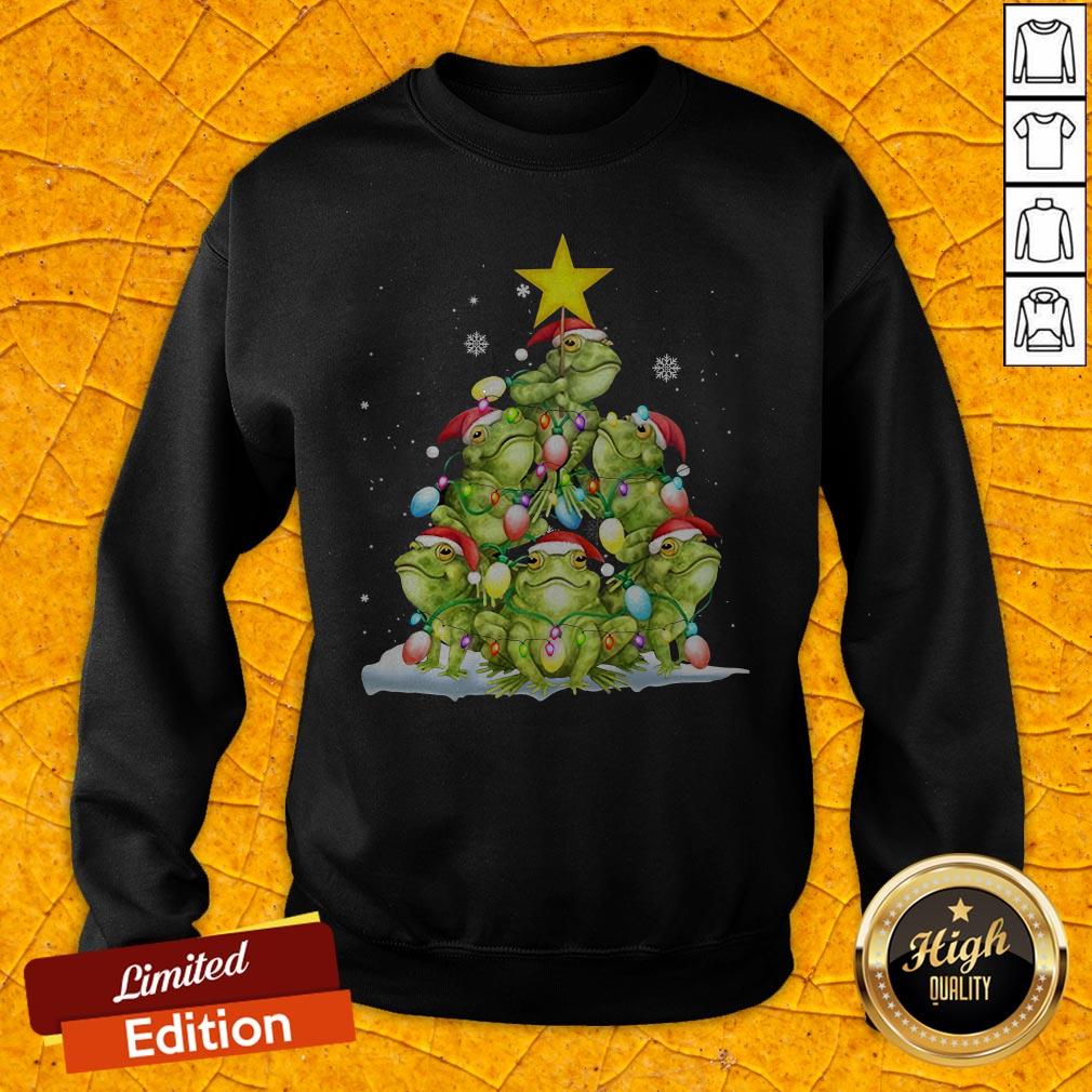 Pretty Frog Tree Christmas Shirt