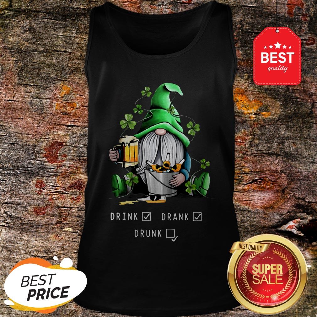 Pretty Gnome Drink Beer Drank Drunk St Patrick’s Day Shirt