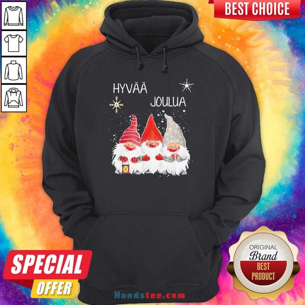Pretty Gnomes Hyvaa Joulua Merry Christmas Shirt