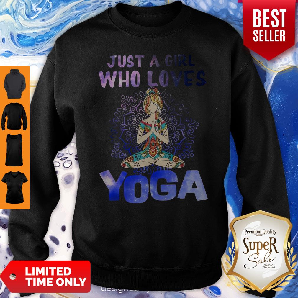 Pretty Just A Girl Who Loves Yoga Shirt