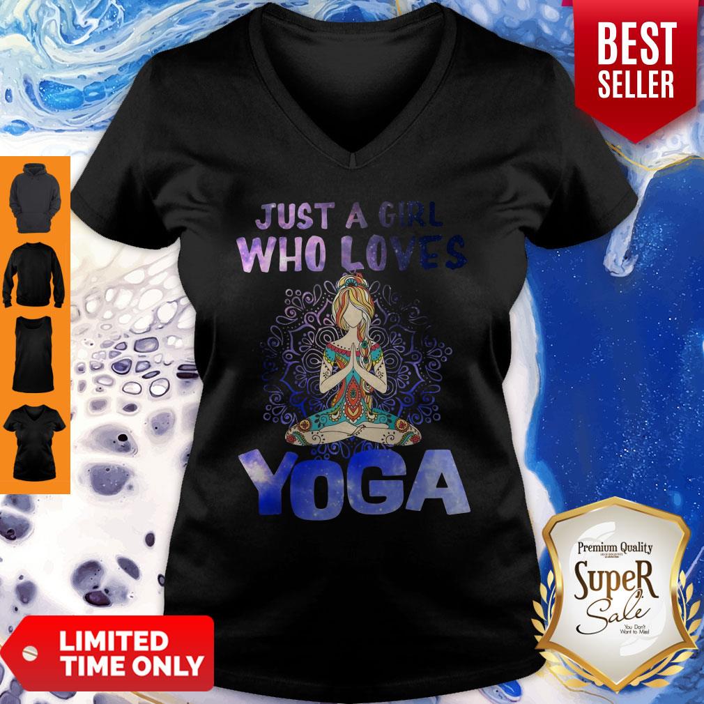 Pretty Just A Girl Who Loves Yoga Shirt