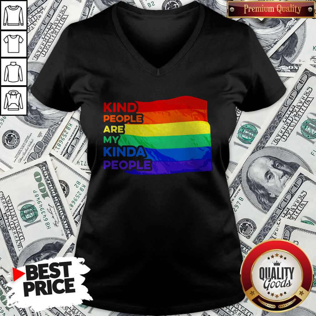 Pretty LGBT Kind People Are My Kinda People Shirt