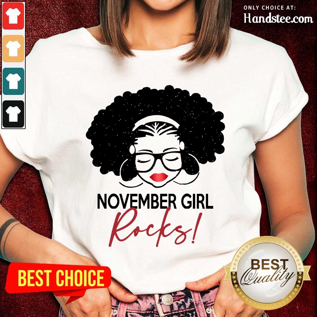 Pretty November Girl Rocks Shirt