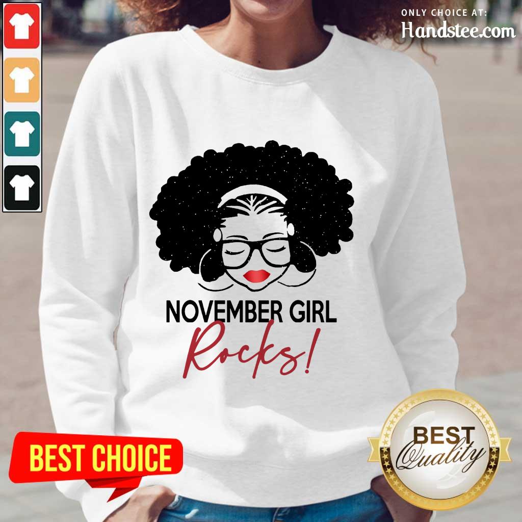 Pretty November Girl Rocks Shirt