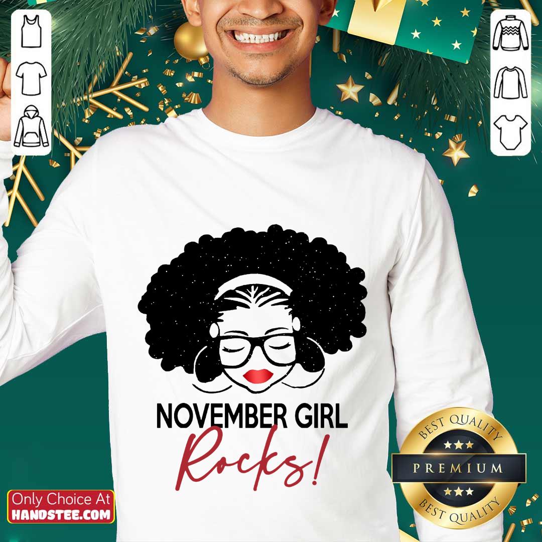 Pretty November Girl Rocks Shirt