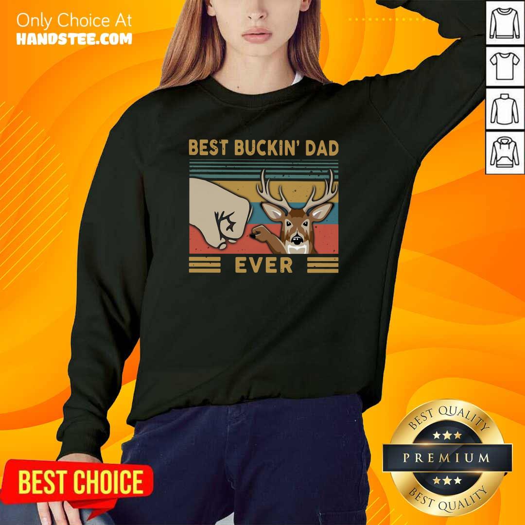 Pretty Reindeer Best Buckin’ Dad Ever Vintage Shirt