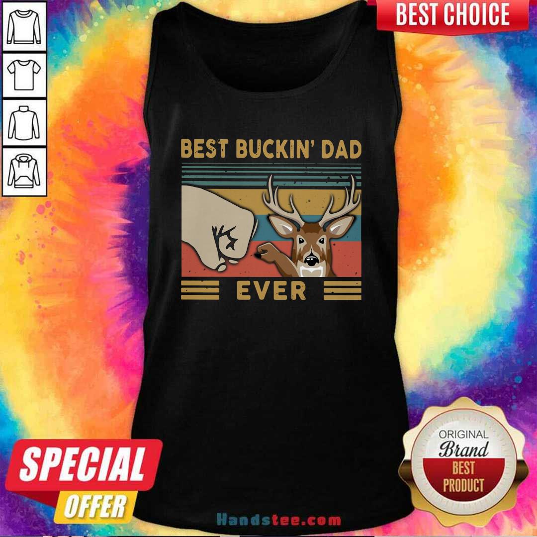 Pretty Reindeer Best Buckin’ Dad Ever Vintage Shirt