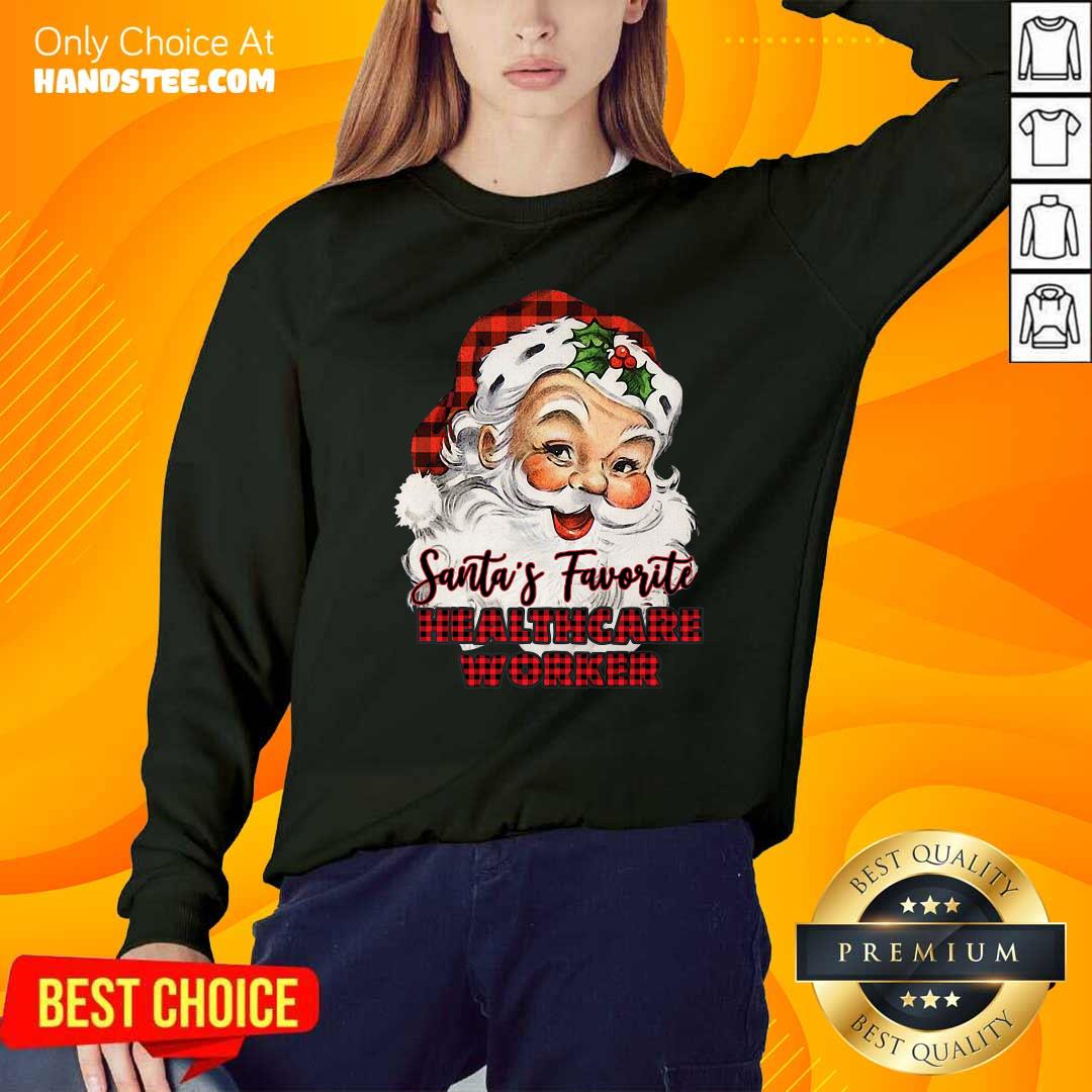 Pretty Santa’s Claus Favorite Healthcare Worker Christmas 2020 Shirt