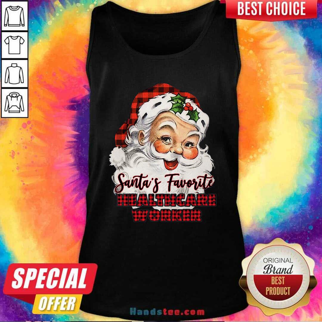 Pretty Santa’s Claus Favorite Healthcare Worker Christmas 2020 Shirt