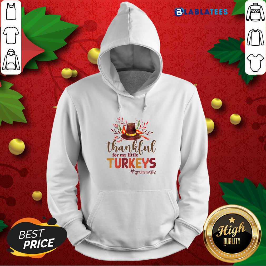 Pretty Thankful For My Little Turkeys Grammy Life Thanksgiving Shirt