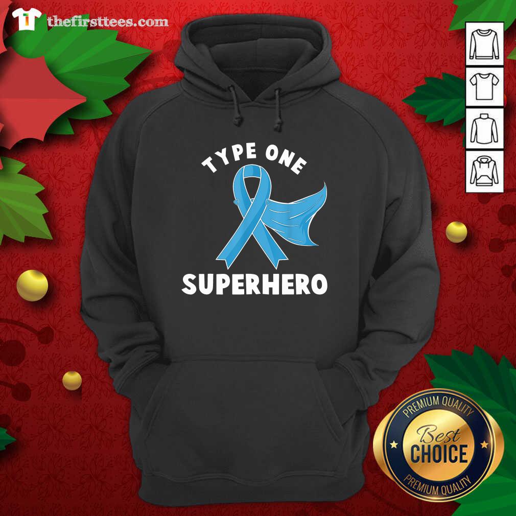 Pretty Type One Superhero Diabetes Awareness Diabetic Shirt