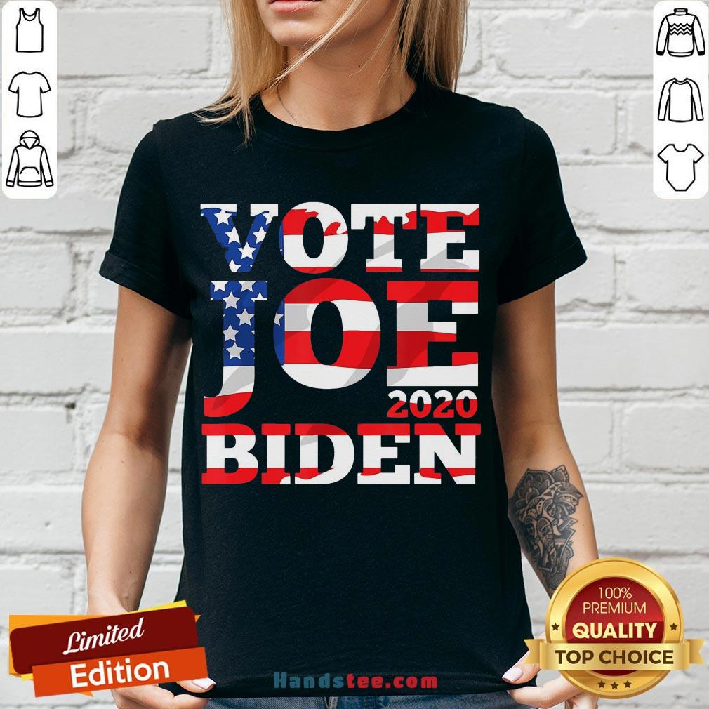 Pretty Vote Joe Biden 2020 American Flag Shirt