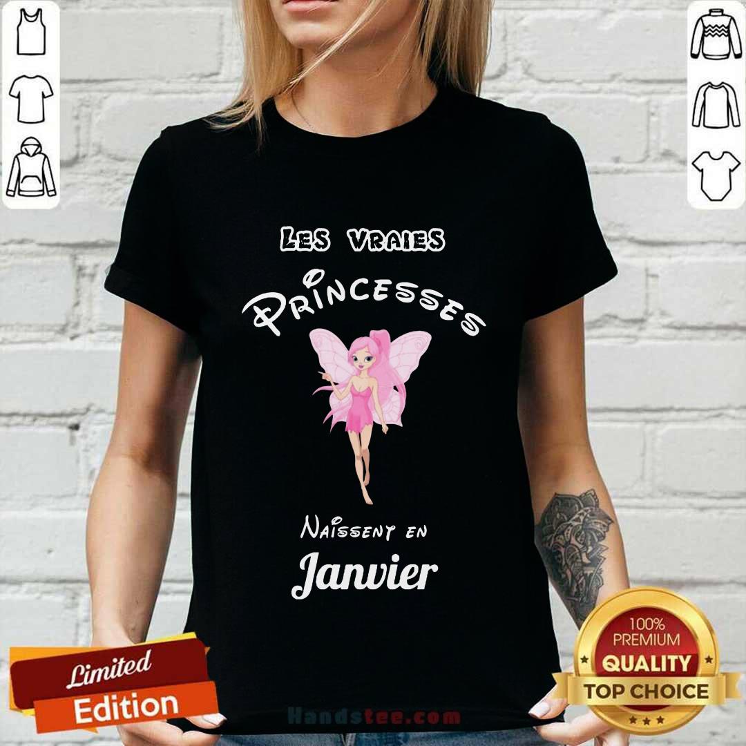 Princesses Naissent En Janvier Shirt