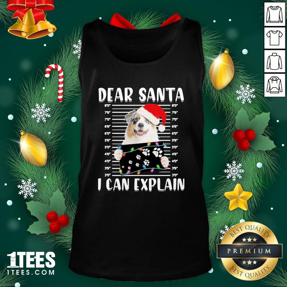 Pro Australian Shepherd Dear Santa I Can Explain Christmas Sweater Shirt