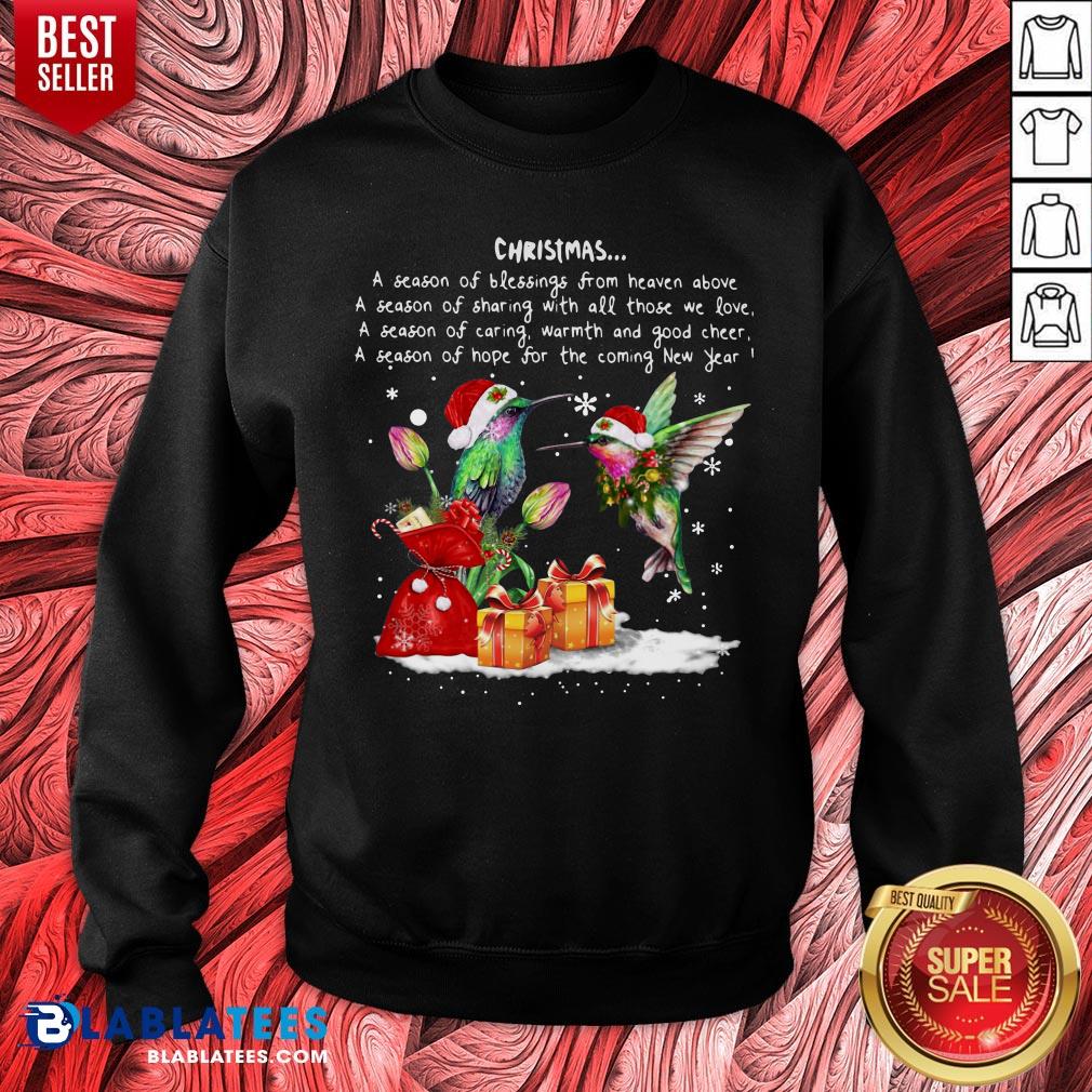 Good Hummingbird Christmas A Season Of Crewneck Shirt