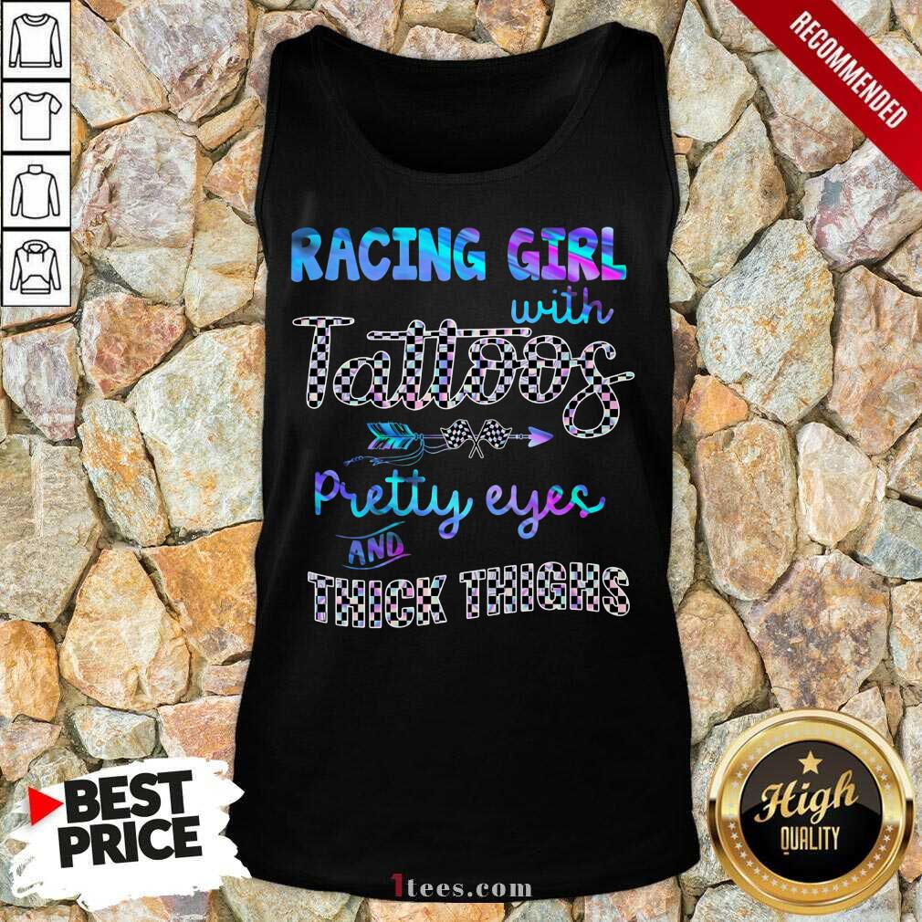 Racing Girl With Tattoos Pretty Eyes Shirt