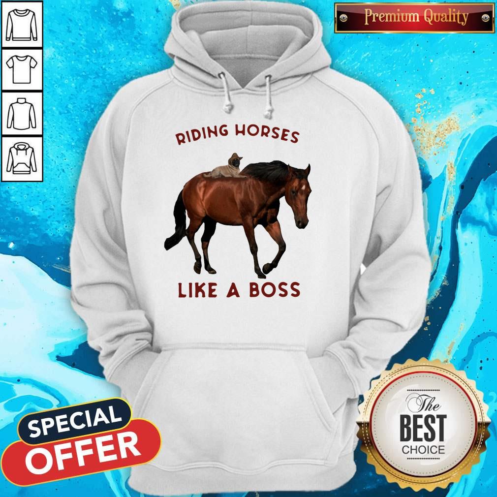 Riding Horses Like A Boss Flowers Shirt