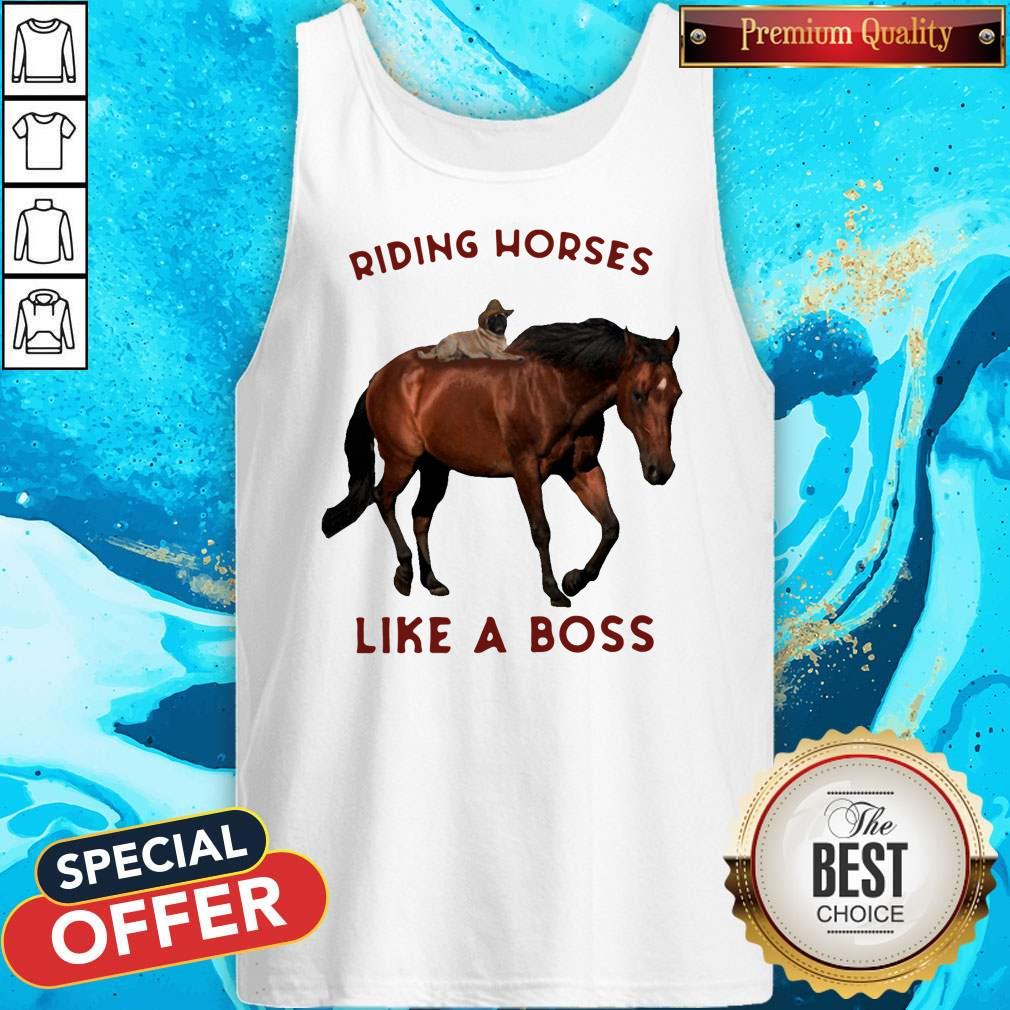 Riding Horses Like A Boss Flowers Shirt