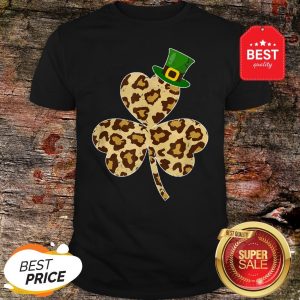 St Patricks Day Costume Leopard Shamrock Lover Gifts T-Shirt