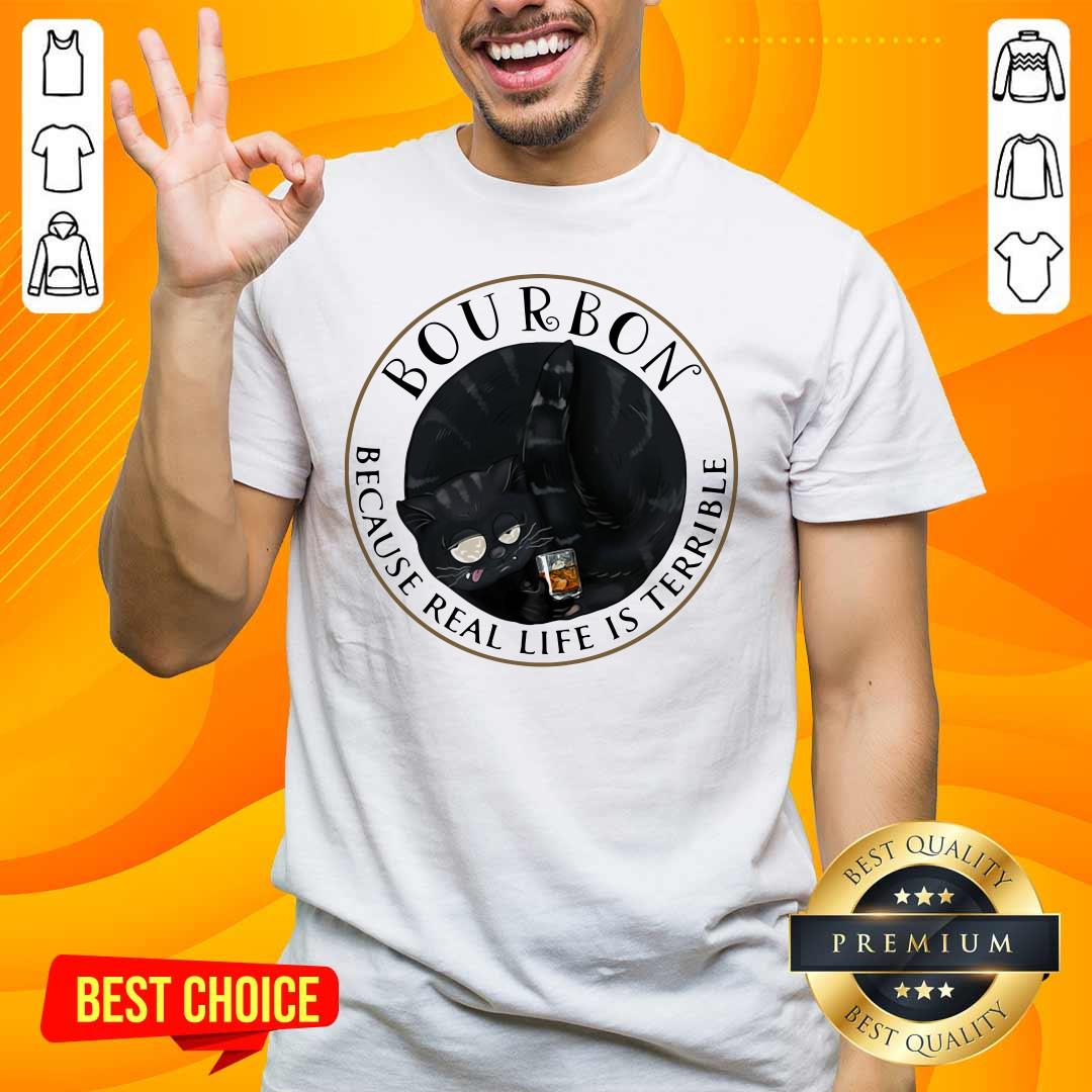 Sad Bourbon 56 Life Is Terrible Cats Shirt