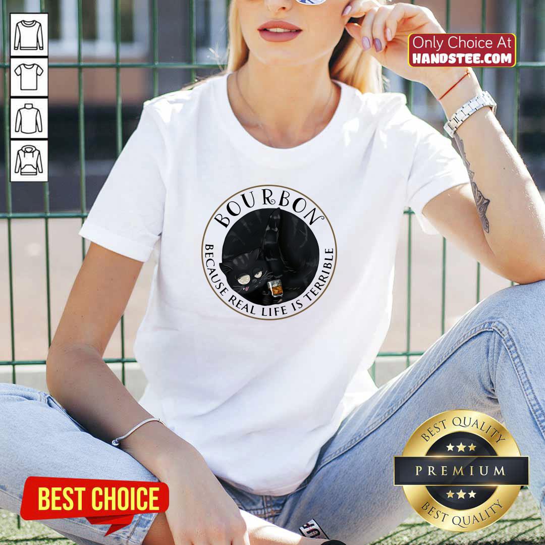 Sad Bourbon 56 Life Is Terrible Cats Shirt