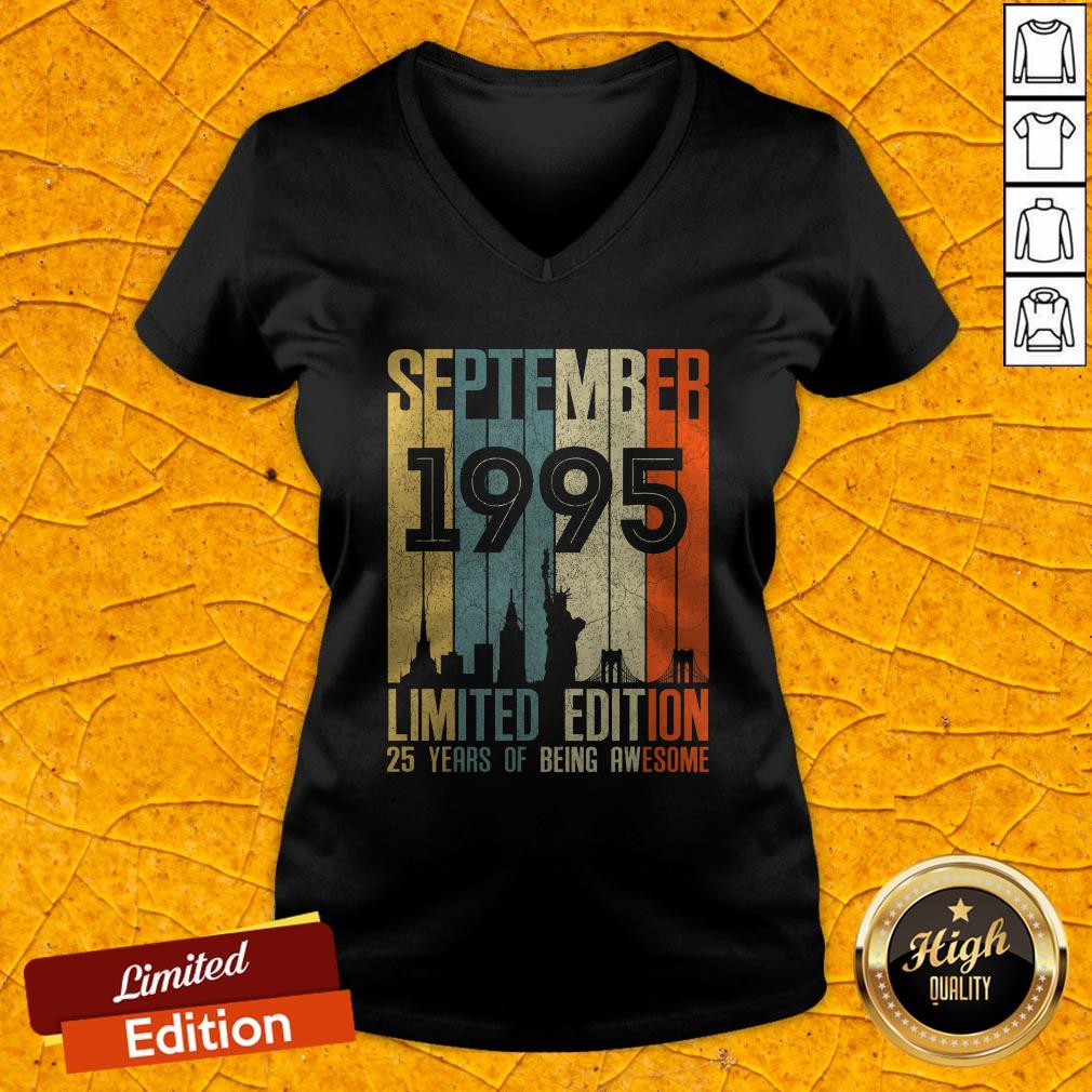 September 1995 Limited Edition 25 Years Of Being Anwesome Vintage Retro Shirt