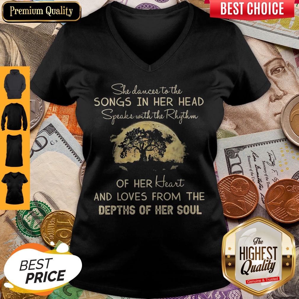 She Dances To The Songs In Her Head Depths Of Her Soul Moon Tree Shirt