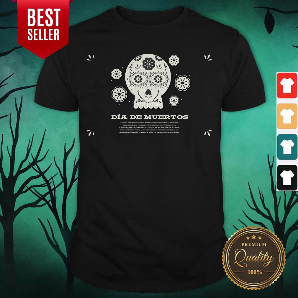 Sugar Skull Simple Day Dead Dia De Muertos Vintage Shirt
