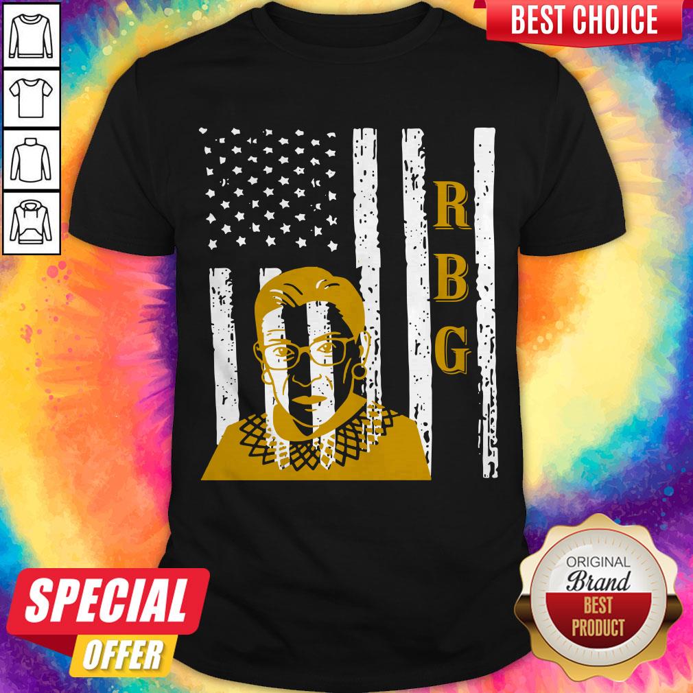 RBG Ruth Bader Ginsburg American Flag Shirt