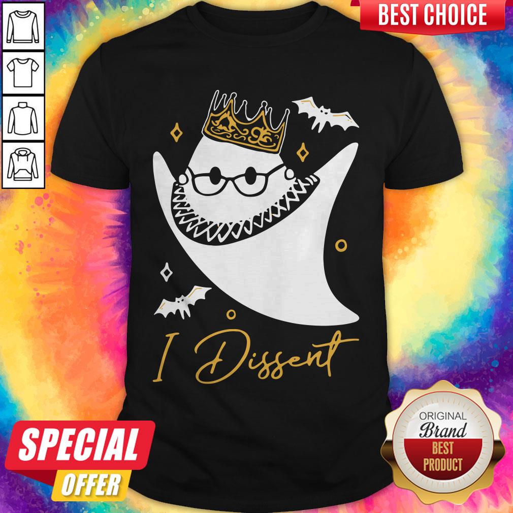 Funny RBG Ghost I Dissent Halloween Shirt