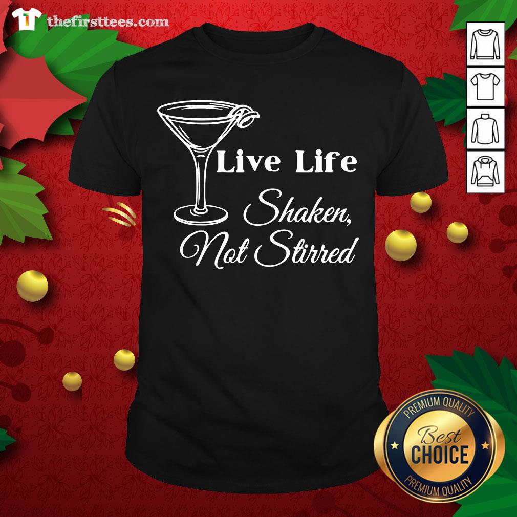 Original Live Life Shaken Not Stirred Rip Sean Connery Shirt