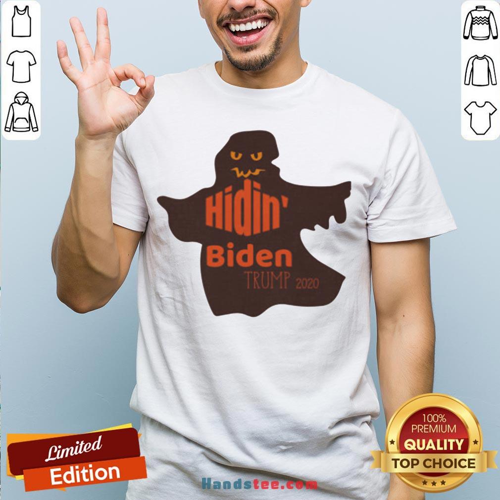 Ghost Hidin' Biden Trump 2020 Halloween Shirt