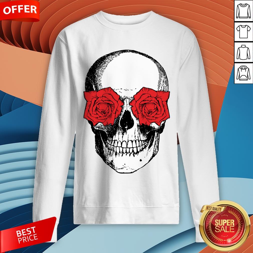 Skull And Roses Flowers Day Of Dead Dia De Los Muertos Vintage Skulls Shirt