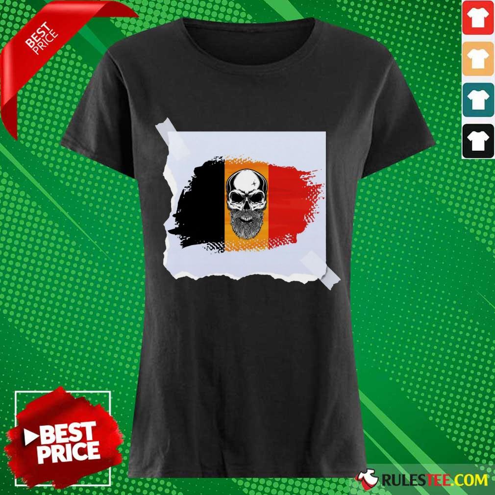 Skull Belgian Flag Shirt