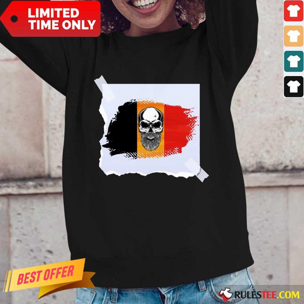 Skull Belgian Flag Shirt