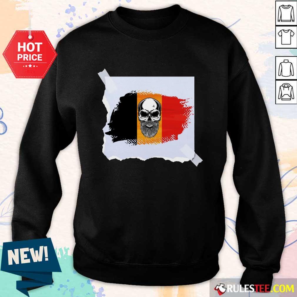 Skull Belgian Flag Shirt
