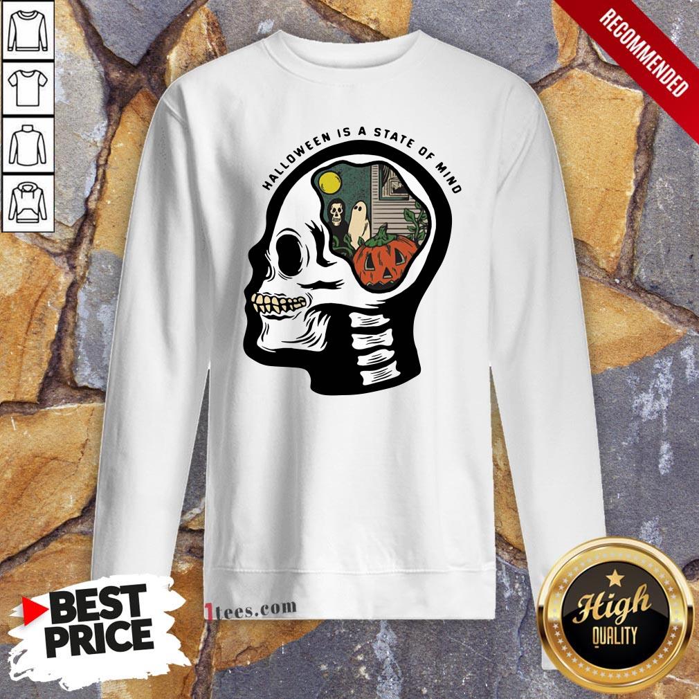 Skull Halloween Is A State Of Mind Shirt