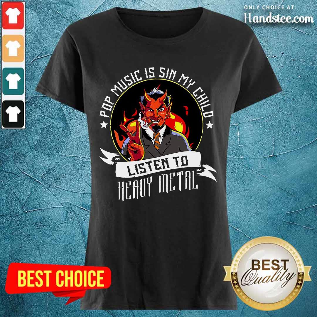 Skull Listen To Heavy Metal Shirt