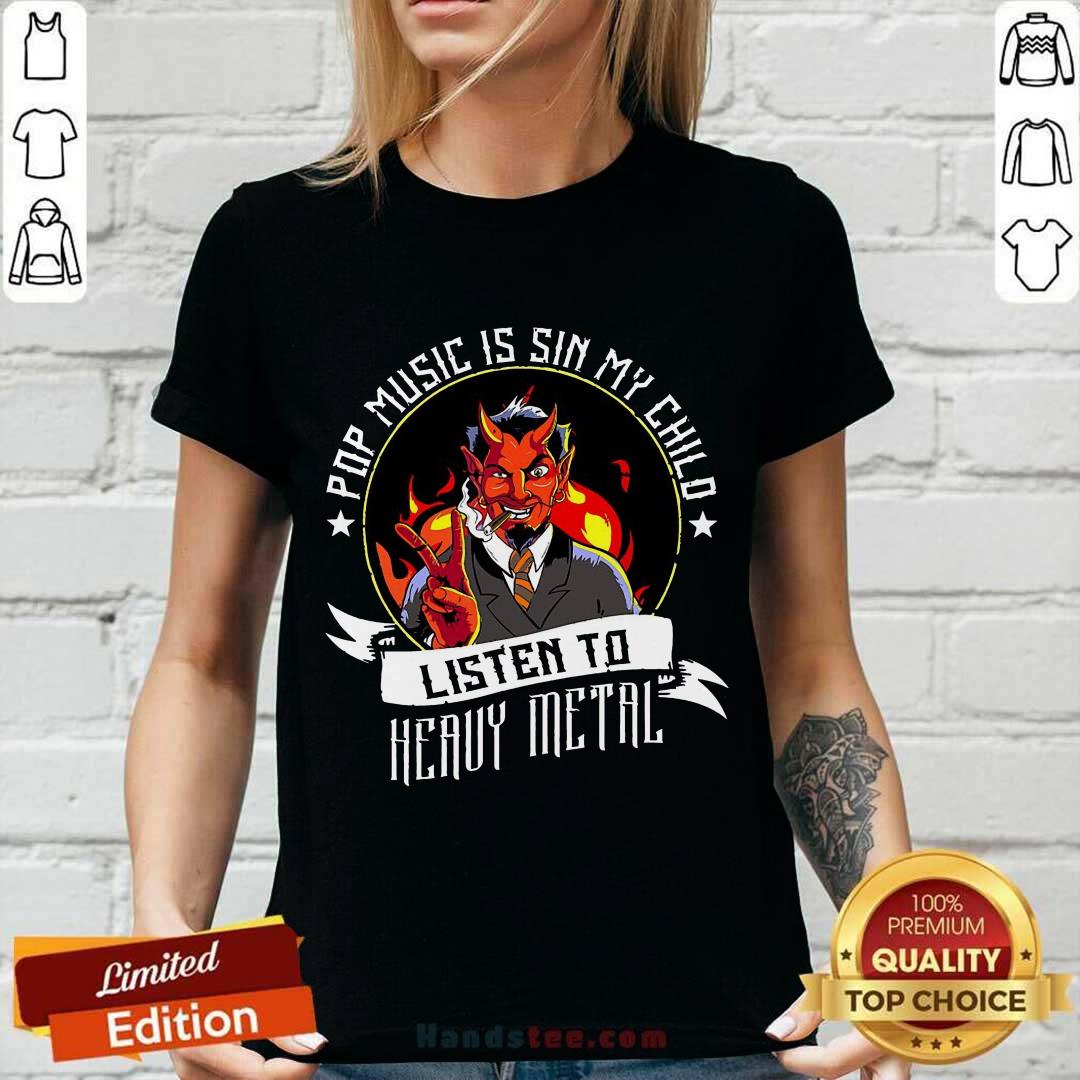 Skull Listen To Heavy Metal Shirt