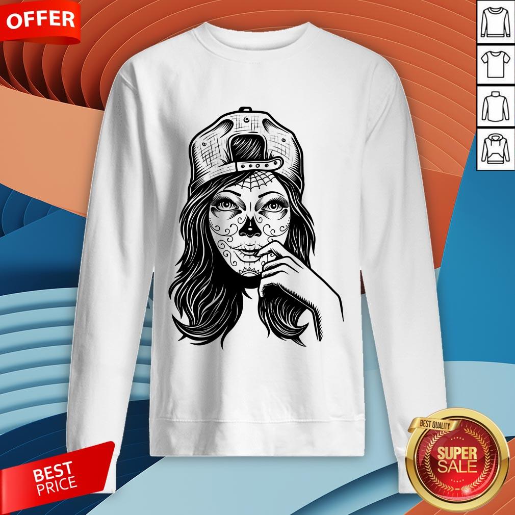 Skull Sugar Girl Day Of The Dead Shirt