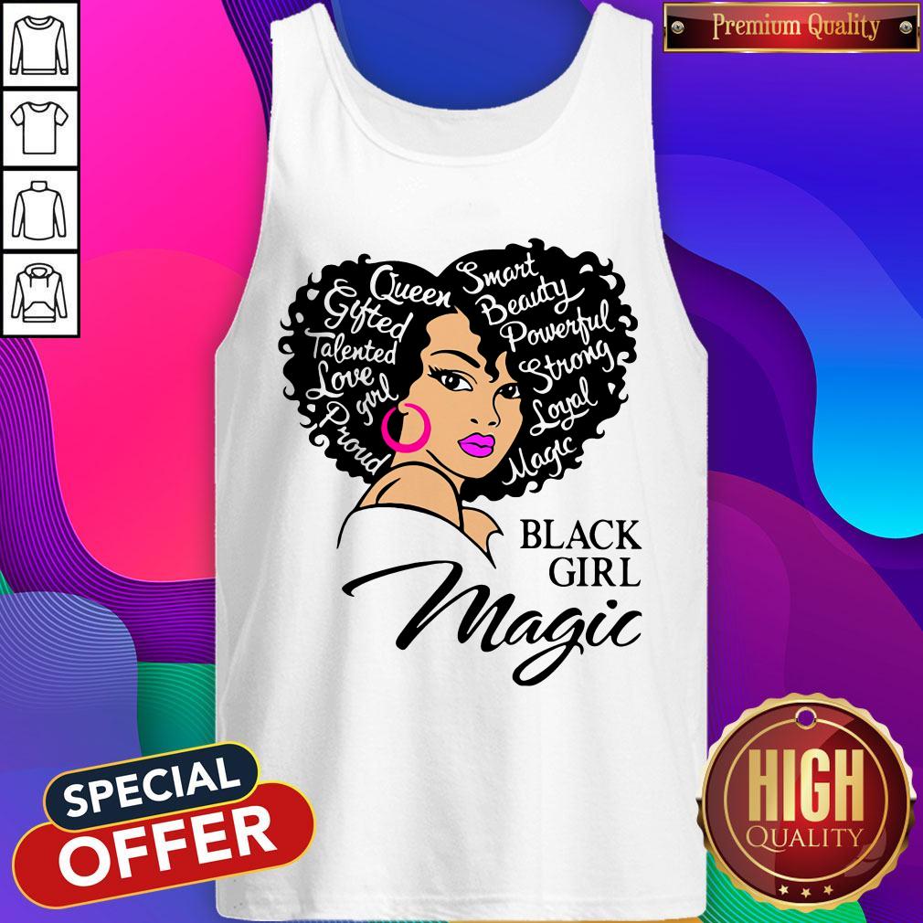 Smart Beauty Powerful Strong Royal Matte Black Girl Magic Shirt